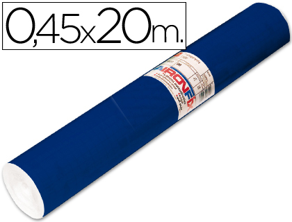 Rollo adhesivo Aironfix 100µ azul oscuro mate 0,45x20 m.